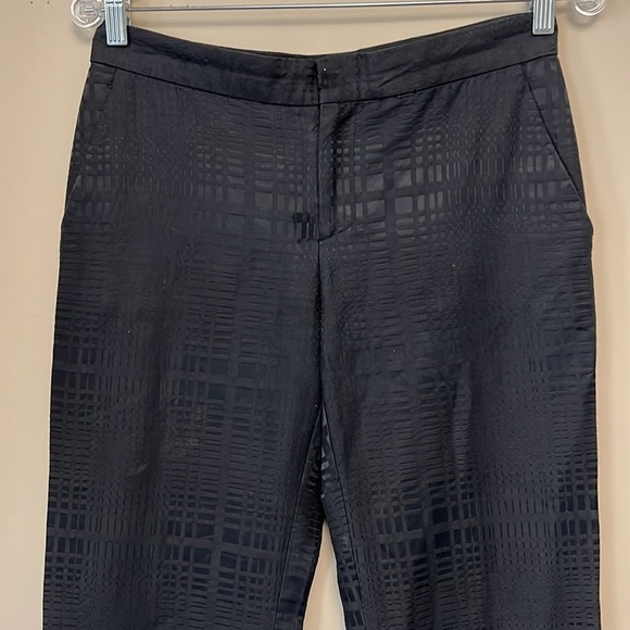 Club Monaco Black Pattern Dress Pants size 6 - Picture 5 of 8